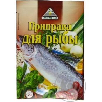 Приправа Cykoria Sa для риби 40г купити, ціни на МегаМаркет - фото 1