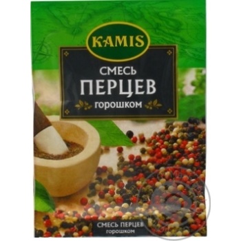 Смесь перцев Kamis горошек 15г купить, цены на МегаМаркет - фото 1