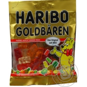 Цукерки Haribo Золоті ведмедики желейні 100г купити, ціни на МегаМаркет - фото 1