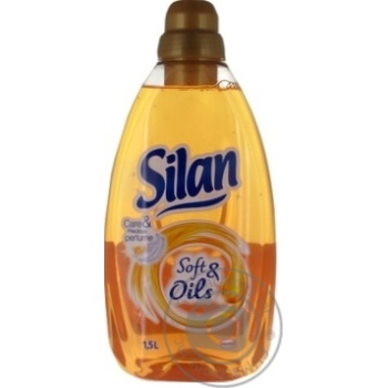 Кондиционер для белья Silan Soft&Oils Нежность масел и Мягкость Gold 1,5л купить, цены на МегаМаркет - фото 3