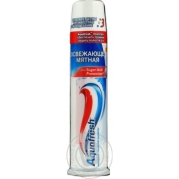 Зубная паста Aquafresh Фреш Помпа 100мл купить, цены на МегаМаркет - фото 1