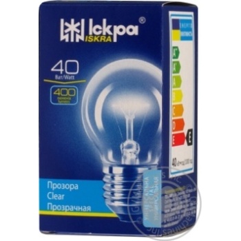 Bulb Iskra e27 40w 230v - buy, prices for MegaMarket - photo 1