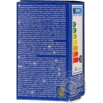 Bulb Iskra e27 60w 1000hours 230v - buy, prices for MegaMarket - photo 2