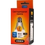Лампа LED VIDEX A60e 7W E27 3000K 220V VL-A60e-07273 х10