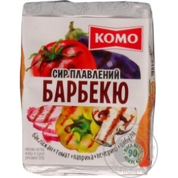 Сыр плавленый Комо Барбекю 55% 90г купить, цены на МегаМаркет - фото 1