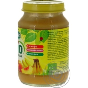 Пюре Ovko Bio персик і банан 190г купити, ціни на МегаМаркет - фото 3