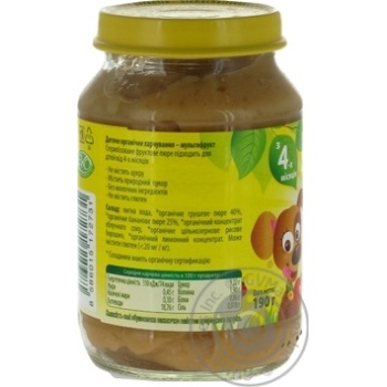 Ovko for children from 4 months multifruit puree 190g - buy, prices for MegaMarket - photo 4
