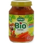 Пюре Ovko Bio морковь 190г