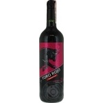 Wine Bodega red semisweet 11% 750ml glass bottle