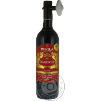 Вино Pasqua Sangiovese di Puglia IGT червоне сухе 0.75л х6 купить, цены на МегаМаркет - фото 1