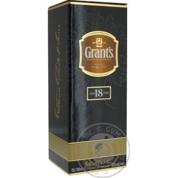 Whiskey Grant's blended 40% 700ml Scotland England - buy, prices for MegaMarket - photo 1
