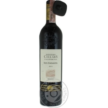 Вино красное Вино Western Cellars Red Zinfandel сухое 13.5% 0.75л купить, цены на МегаМаркет - фото 1
