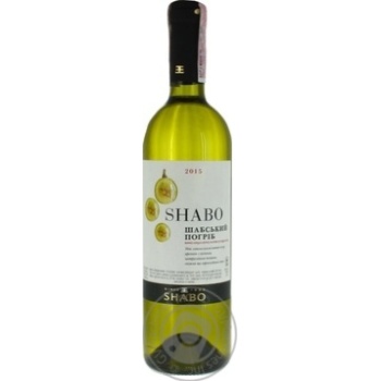 Wine Shabo white semisweet 13% 750ml glass bottle Ukraine - buy, prices for MegaMarket - photo 1