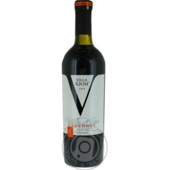 Villa Krim Cabernet red dry wine 13% 0,75l - buy, prices for MegaMarket - photo 1