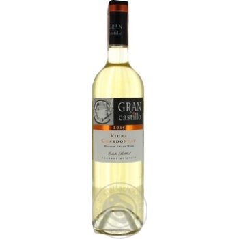 Вино Gran Castillo Viura-Chardonnay біле н/солодке 0.75л х6 купить, цены на МегаМаркет - фото 1