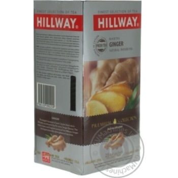 Чай Hillway Ginger з імбирем 25х1.5г х12 купить, цены на МегаМаркет - фото 4
