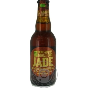 Пиво Jade Ambree напівтемне 4.5% 0,25л купити, ціни на МегаМаркет - фото 1