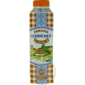 Selyanske Fermented Baked Milk 4% - buy, prices for MegaMarket - photo 1