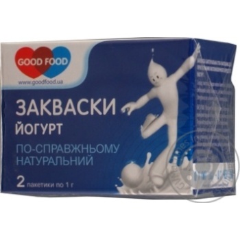 Закваска сухая Good Food Йогурт 2пак*1г купить, цены на МегаМаркет - фото 1
