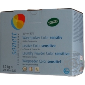 Powder detergent Sonett for washing 1200g - buy, prices for MegaMarket - photo 1