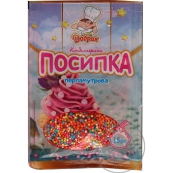 Посипка перламутрова Асорті Добрик 15г купить, цены на МегаМаркет - фото 1