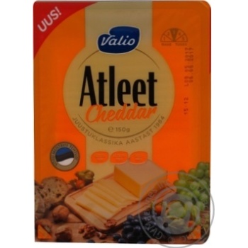 Valio Atleet Cheddar Without Lactose Slicing Cheese 27% - buy, prices for MegaMarket - photo 1