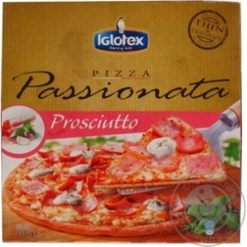 Пицца Iglotex Passionata Прошутто замороженная 330г купить, цены на МегаМаркет - фото 1
