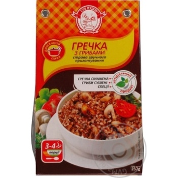 Гречка Сто Пудов с грибами 237г купить, цены на МегаМаркет - фото 1