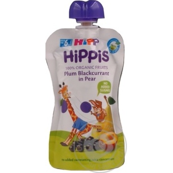 Puree Hipp plum for children from 6 months 100g - buy, prices for MegaMarket - photo 1