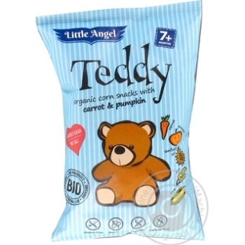 Снеки кукурудзяні Mclloyd's Teddy органічні 30г купити, ціни на МегаМаркет - фото 1