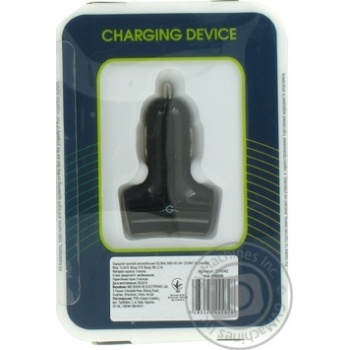 Пристрiй зарядний авто Global Charge MSH-SC-041 2USB-2.1A (чорний) - купити, ціни на - фото 3