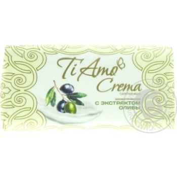 Мило Ti Amo Crema з екстрактом оливи 140г купити, ціни на МегаМаркет - фото 1