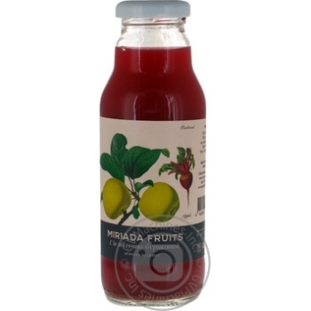 Juice Myriad frutts beetroot 300ml glass bottle - buy, prices for MegaMarket - photo 1