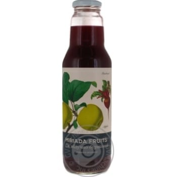 Miriada fruits apple-beetroot juice 750ml - buy, prices for COSMOS - photo 1