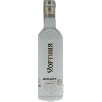 Горілка особлива Хортиця White&Gold Біле золото 40% 0,5л купити, ціни на МегаМаркет - фото 1