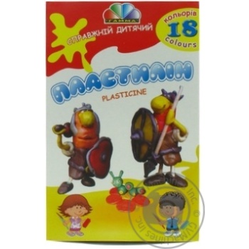 Plasticine Gamma 18colors 360g - buy, prices for MegaMarket - photo 1