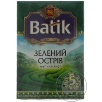 Чай зелений Batik Зелений острів 90г купити, ціни на МегаМаркет - фото 1