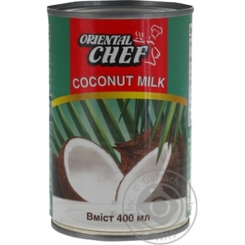 Молоко кокосовое Oriental Chef 15% 400мл купить, цены на МегаМаркет - фото 1