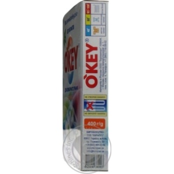 Powder detergent Okey for washing 400g - buy, prices for MegaMarket - photo 2