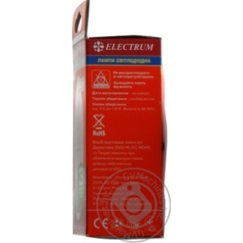 Лампочка ELECTRUM LED 6W 520lm 2700K E27 LC-12 купить, цены на МегаМаркет - фото 5