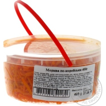 Морковь Шинкарь по-корейски 400г купить, цены на МегаМаркет - фото 3