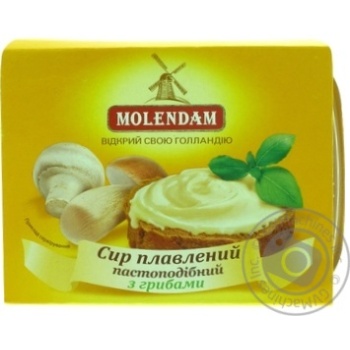 Сир плавлений Molenadam з Грибами 45% 160г х6* купить, цены на МегаМаркет - фото 1