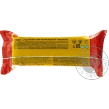 Вафлі Домашнє свято Crispy Frutti смак персик маракуї з вершками 70г купити, ціни на МегаМаркет - фото 3
