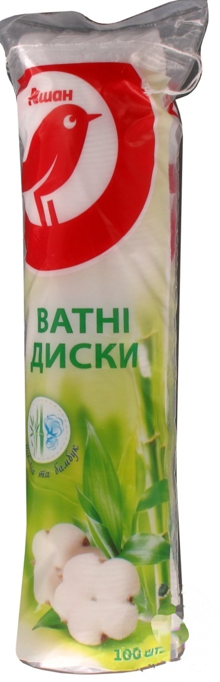 

Ватные диски Ашан 100шт