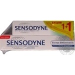 Зубна паста Sensodyne Екстра вибілювання 75мл + зубна паста Sensodyne Фтор 50мл