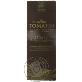 Tomatin Legacy Whiscey 43% 0,7l - buy, prices for MegaMarket - photo 1