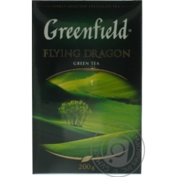 Greenfield Flying Dragon Green Tea 200гр - buy, prices for MegaMarket - photo 1