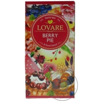 Чай Lovare Berry Pie 24пакх1.5г купить, цены на МегаМаркет - фото 1