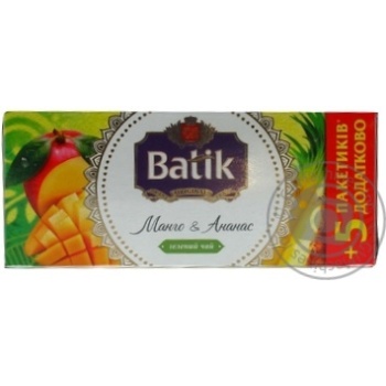 Batik Black Tea mango and pineapple 20pcs 1.5g - buy, prices for MegaMarket - photo 1