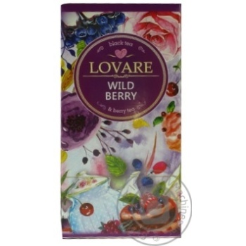 Чай Lovare Wild Berry 24х1.5г х12 купити, ціни на МегаМаркет - фото 1